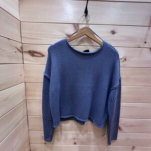 RD Style Slate Blue Crew Neck Sweater